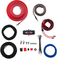 DS18 AMPKIT8 CAR AUDIO INSTALL 8 GAUGE/8AWG/8G COMPLETE AMPLIFIER WIRING KIT