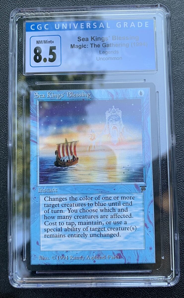 CGC Graded 8.5 - English Sea Kings' Blessing 1994 Legends CGC Graded 8.5 - English Sea Kings' Blessing 1994 Legends