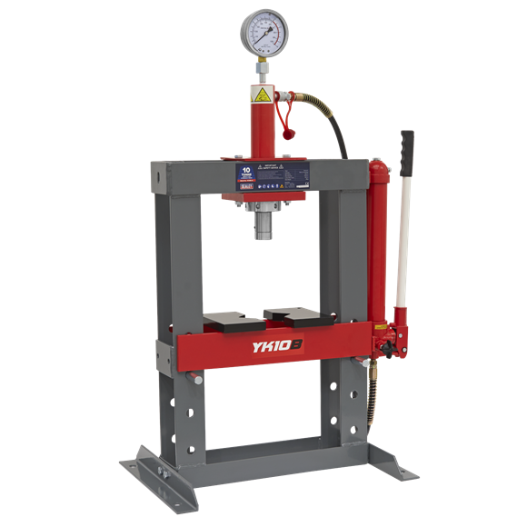 Sealey YK10B New Workshop Garage Hydraulic Press 10 Ton Bench Type