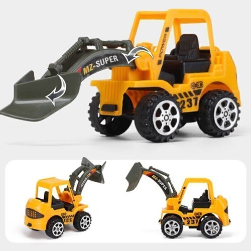 6 Stück Baustellen Fahrzeuge Autos Satz Auto Bagger Kinder Spielzeug Langlebig - Bild 8 von 9