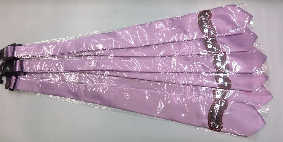 Corbatas D BERITE 100 % seda malva - varias disponibles para bodas, etc. Foto 2 de 4