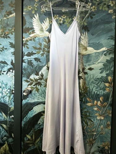 Scanlan Theodore Silk Slip Dress AU 10 US 6 Powder Blue Bias Cut