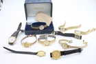 F x10 Ladies Seiko Quartz Gold Tone Wristwatches, Not Tested Etc