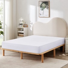 2 PCS Twin Fitted Sheet Only Soft Bottom Sheet 39x75 Inch Deep Pocket White