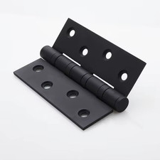 2Pcs-304 Stainless Steel 4 Inch Flat Open Thick Wood Door Folding Door Bathroom 