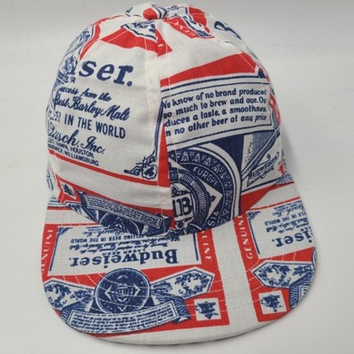 Budweiser Hat Snapback Falcon Bowse White Red Blue All Over Print Beer AOP Men