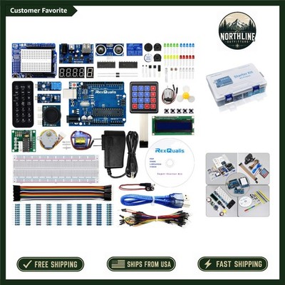 Super Starter Kit Based on Arduino UNO R3 with Tutorial and Controller Board Com