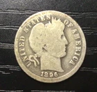 Key 1896-O Barber Silver Dime, Choice G. Problem Free! STC! J83