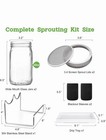 Complete Organic Seed Sprouter Kit: 2 x 32 oz Jars with Stainless Steel Features — photo 2