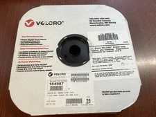 VELCRO BRAND Hook-and-Loop Fastener Roll, Black, Loop, 1in X 75ft B331