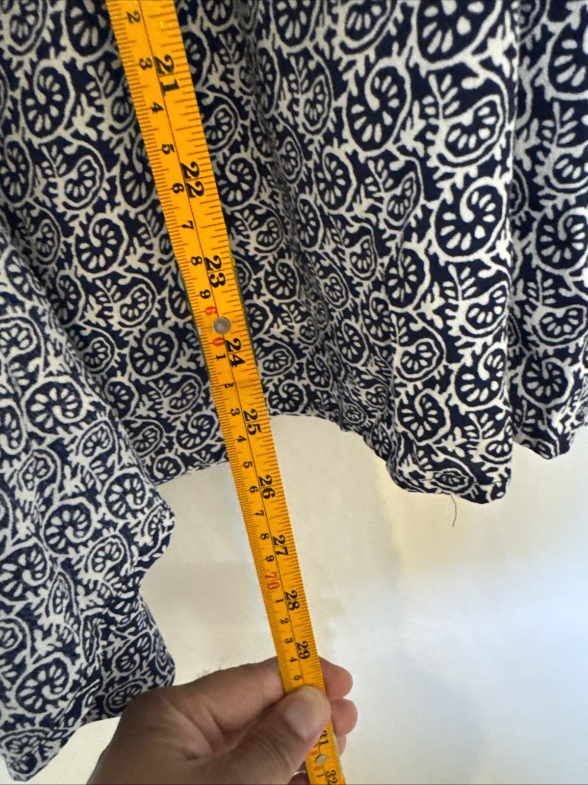 Talbots 2X Wrap Blouse Patterned Short Sleeve Bal… - image 8