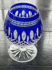 Vintage Cobalt Blue Clarendon Waterford Crystal Brandy Glass  — photo 4