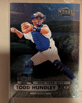 1998 Metal Universe #187 Todd Hundley Mets RARE STRAWBERRY FIELDS CENTRAL PARK