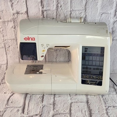 Elna Xquisit II 9020 Embroidery Sewing Machine LCD Display Made In