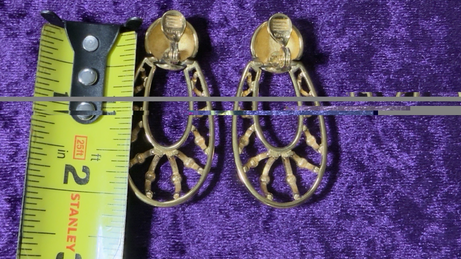 Monet Door Knocker Earrings Statement Massive Tex… - image 4