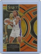 2024 Panini Select Orange Prizm /125 Crystal Dangerfield WNBA 131 Premier Sparks
