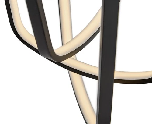 Fredrick Ramond FR31037 Onyx 15"W LED Abstract Pendant - Black - Picture 4 of 5