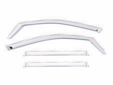 Putco Chrome Window Visors For Chevy Silv 1500 20-25 Frontrear In Channel Crew