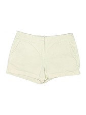 Vineyard Vines Women Ivory Khaki Shorts 10