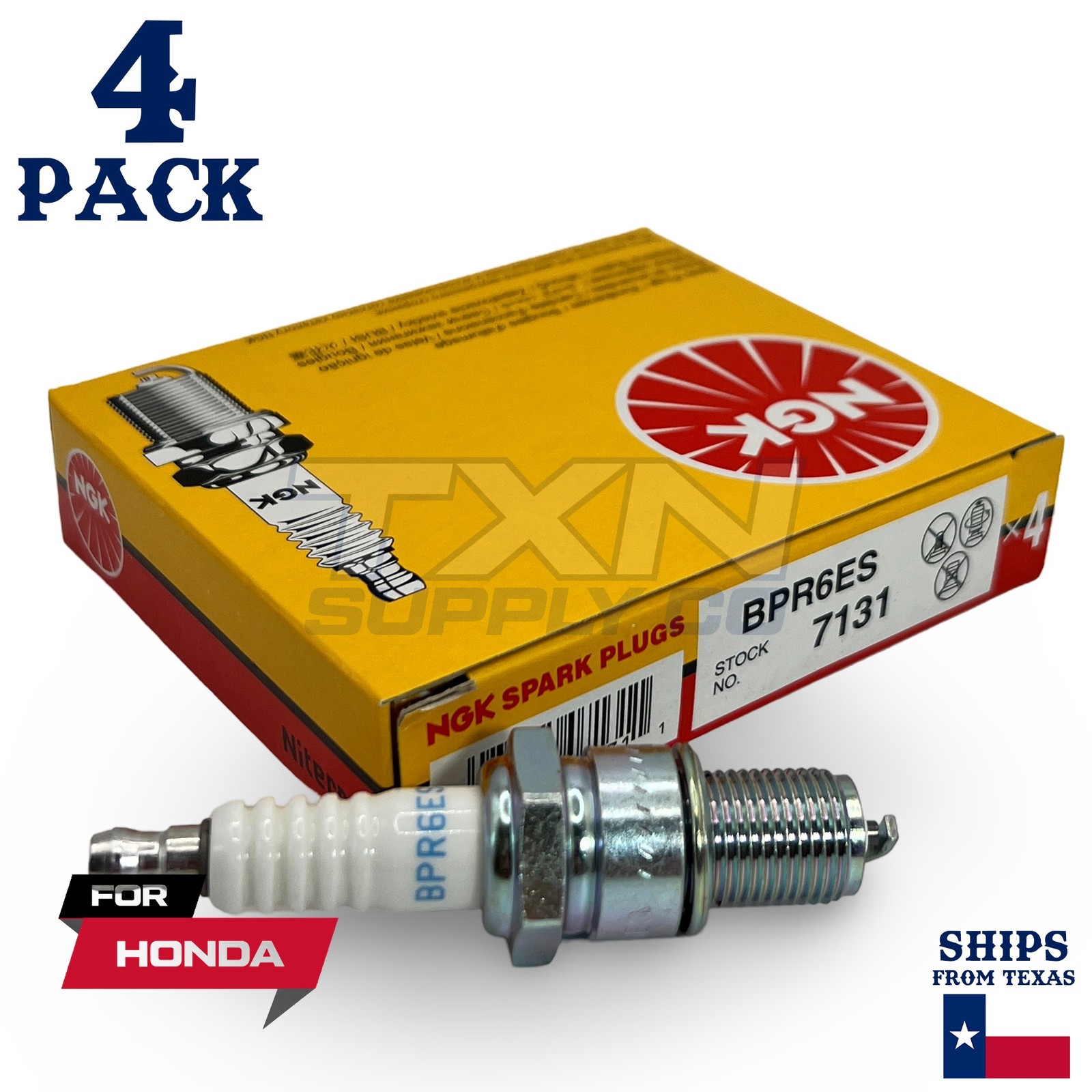 4 NGK Spark Plug - For HF2417HME Honda Lawn Mower