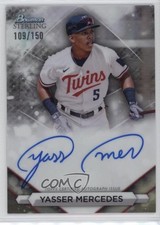 2023 Bowman Sterling Prospect Refractor 109/150 Yasser Mercedes #PA-YM Auto 1u6