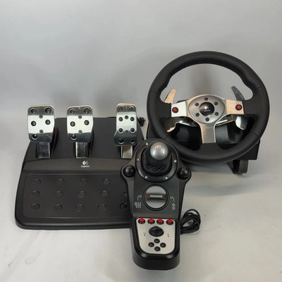 Logitech G25 Force Feedback Racing Wheel Pedal Shifter PC PS2 PS3
