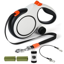 26ft Retractable Dog Leash for Large Dogs Up to 110lbs, Orange