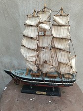 Lot of 4 Model Ships Cutty Sark Mayflower Gorch Fock Amerigo Vespucci Wood