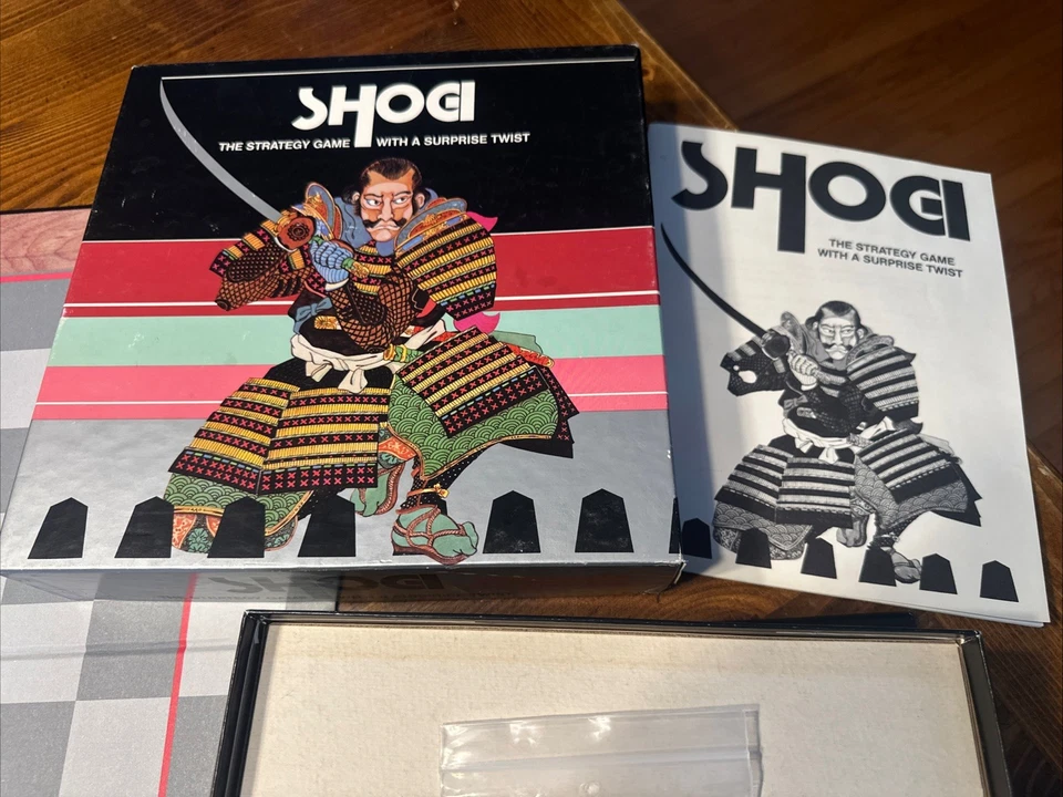 Vintage 1987 SHOGI Board Game - Japanese Chess STRATEGY The Games Gang -Complete - Image 3 of 4