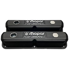 Nos Mopar 318 340 360 Black Finned Die-cast Valve Covers W Grommets Nos Mopar 318 340 360 Black Finned Die-cast Valve Covers W Grommets