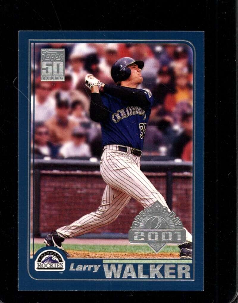 2001 TOPPS OPENING DAY #135 LARRY WALKER NMMT ROCKIES HOF