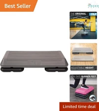 Exercise Step Platform Recyclable HDPE Home Fitness Adjustable Height