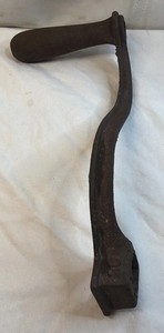 Cast Iron Vintage All Metal 10 Inch Handle Hand Crank Number 20