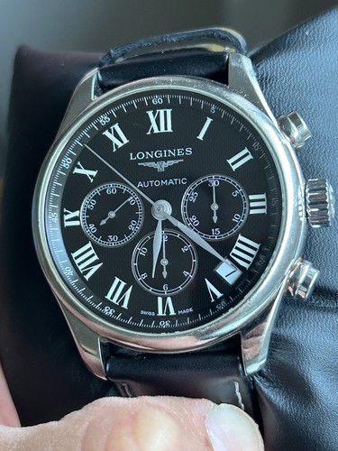 Longines Master Collection L2.693.4 Automatic Chronograph Black Dial