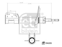 Febi Bilstein 194205 StoßDäMpfer Vorne Links Rechts FüR CitroËN Peugeot