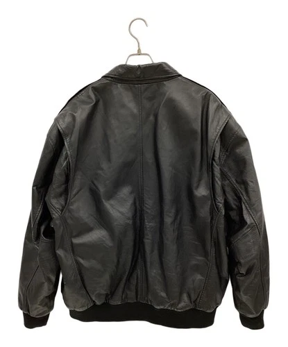 Boeing Leather Jacket Men's Size 2XL Black image 2