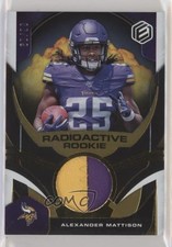 2019 Elements Radioactive Rookie Materials Gold 60/99 Alexander Mattison 5q8