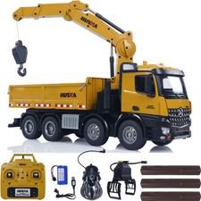 HUINA1538 RC 1/14 dumper pinza legno modello 2,4G radiocomando kit modellismo