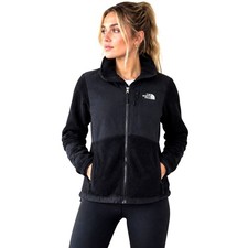 North Face Denali Jacket Womens XS Black Polartec Recycled Full Zip Fleece Coat