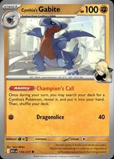 Pokemon Cynthia's Gabite 110/217 Ascended Heroes LP Taira Akitsu
