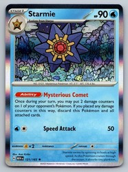 Starmie 121/165 Scarlet & Violet 151 Holo Rare