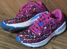 Brooks Adrenaline GTS 22 Running Shoes Sneakers Women's 8.5 Pink Blue Leopard