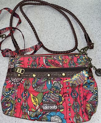 Sacroots Blue Spirit Desert Owl Artist Circle Peace Small Crossbody Purse