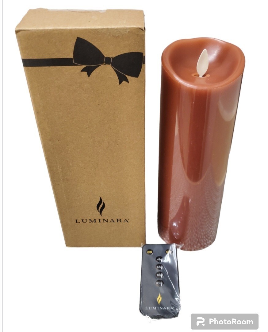 Luminara 8.5" Flameless Candle With Remote Fall Color