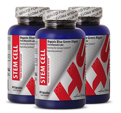 Premium Detox Caps - Stem Cell Booster 500mg - Blue Algae Supplements 3B