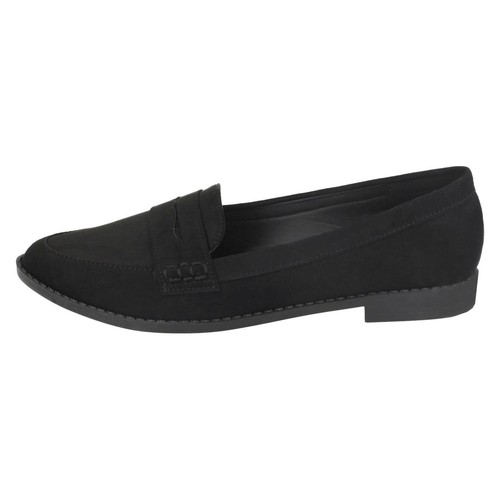 SALE Ladies Spot On Loafer Shoes F8R0320 - Foto 4 di 9