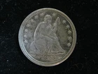 1873 W/ ARROWS US SEATED LIBERTY QUARTER 25 CENT COIN