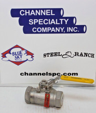 3/4" 3,000 Warren 316 Stainless Steel Ball Valve