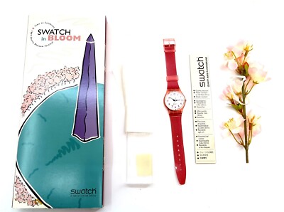 SWATCH IN BLOOM Watch GR130 New 1995 Special Edition Set  display picture 2