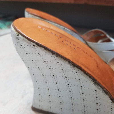 靴 Robert Clergerie Robert Clergerie Shoes Womens 8.5 Black Lace Up Market Patent